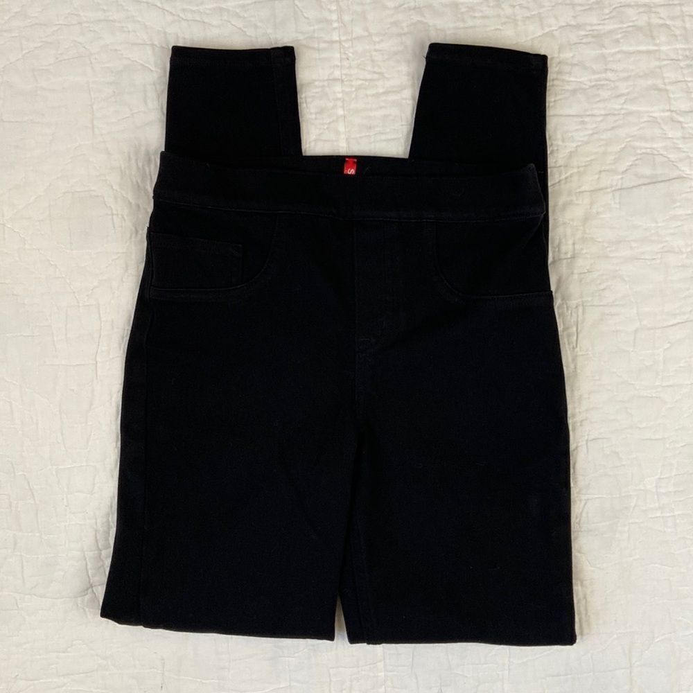 Spanx Faux Black Jean Leggings size Small